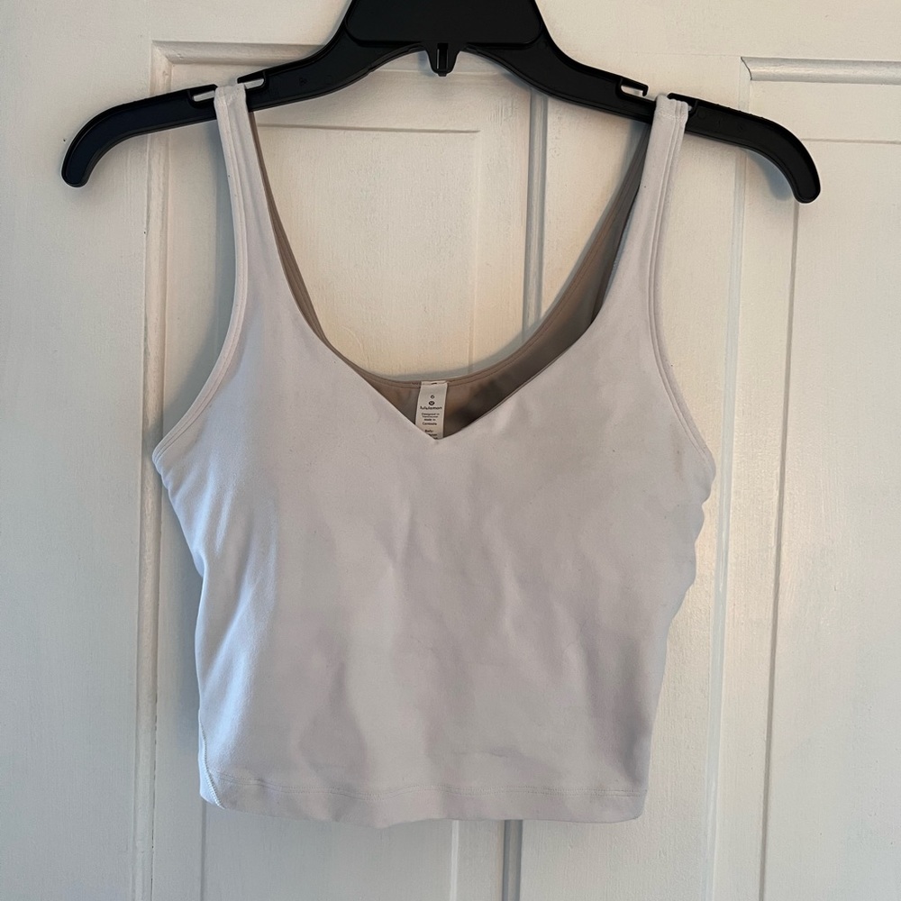 White Lululemon Align Tank